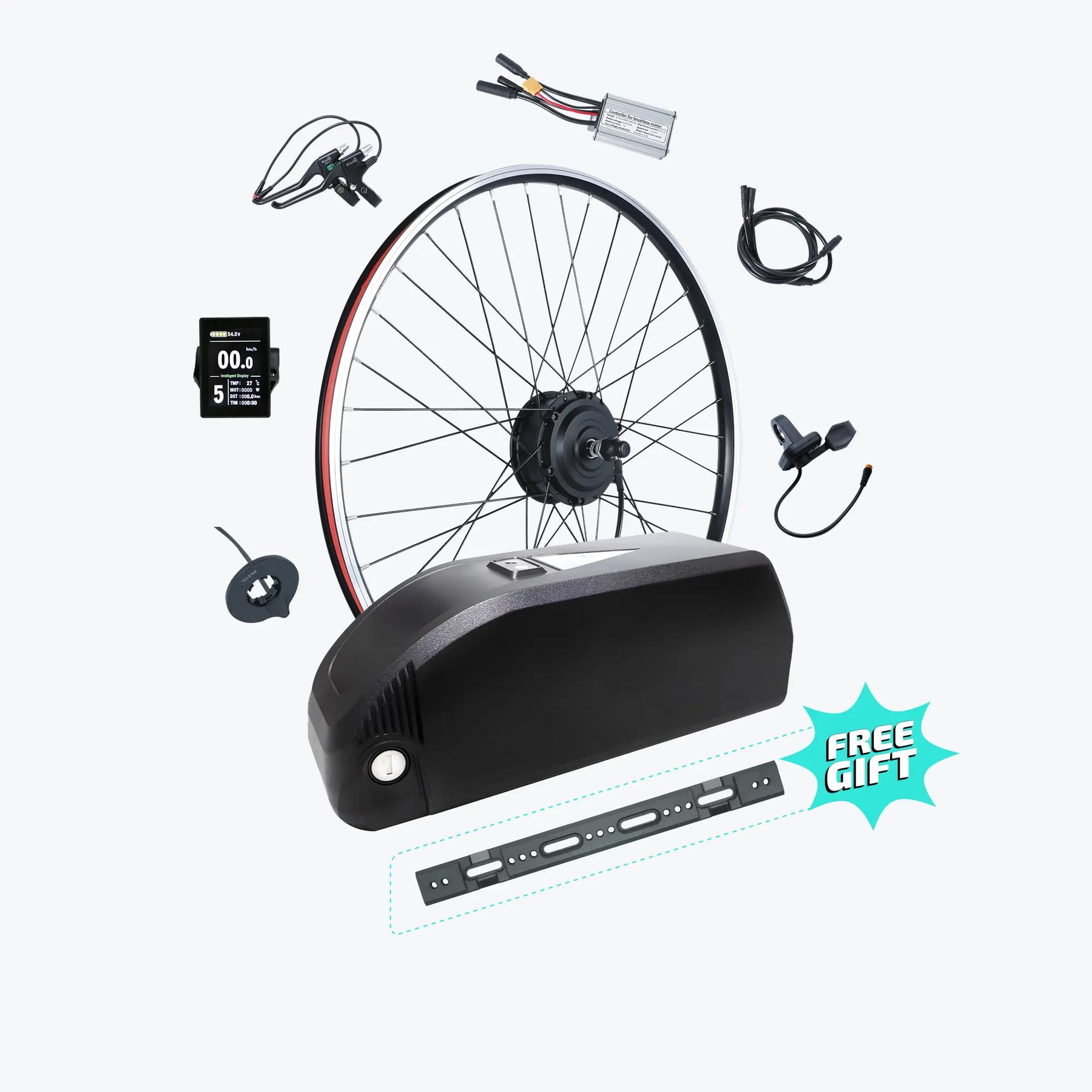 Kirbebike's 36V 48V 250W Electric Bike Conversion Kit Front Wheel