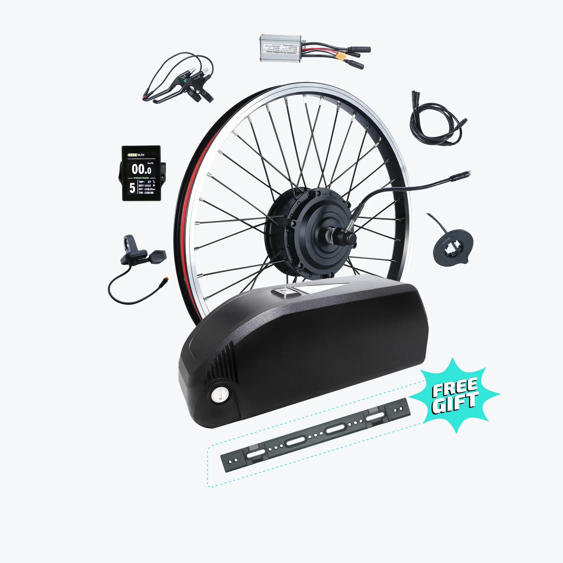 Kirbebike's 36V 48V 250W Electric Bike Conversion Kit Front Wheel