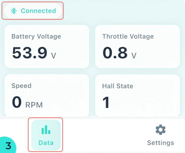 Scan and select your controller device, then connect.