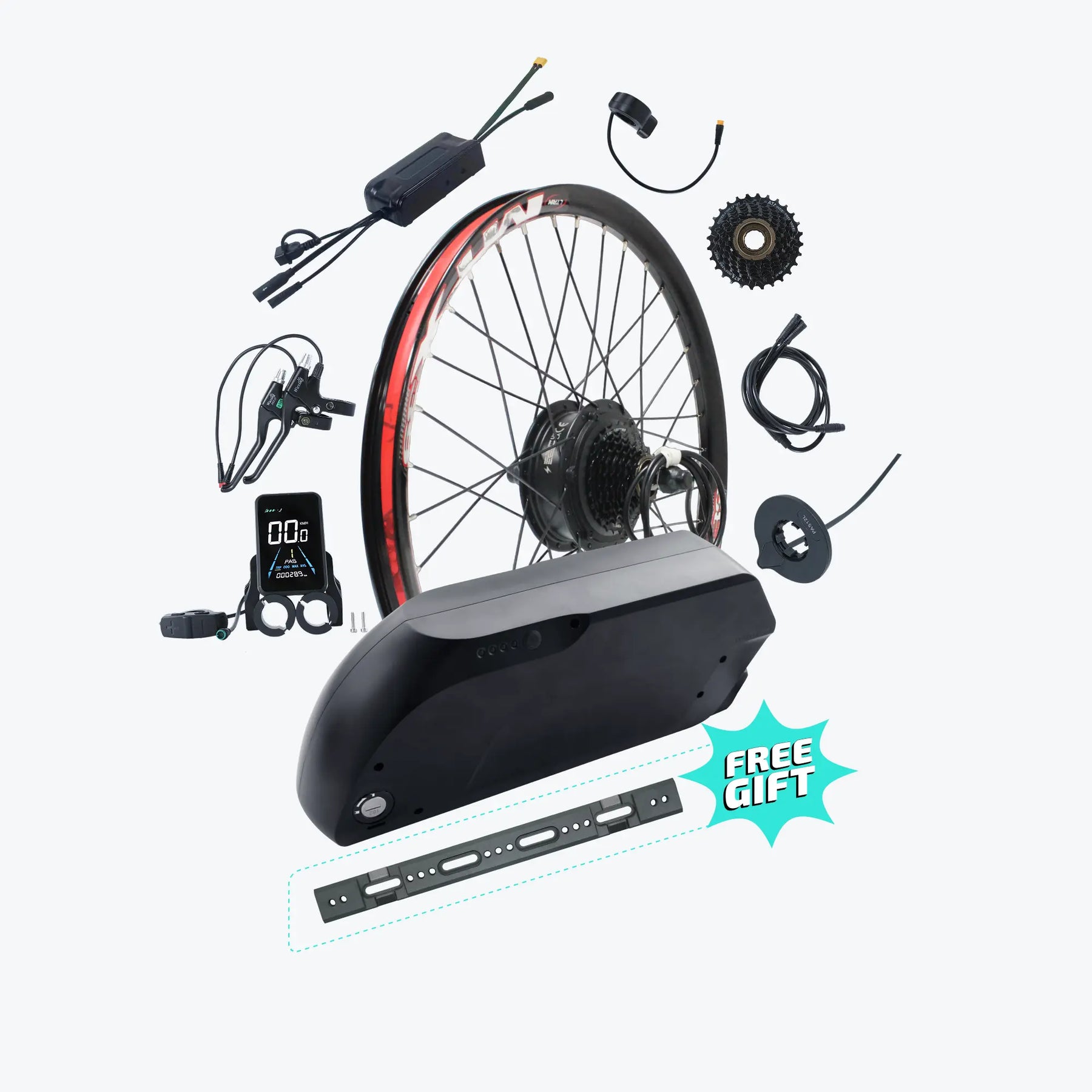 Kirbebike's 500W and 750W MTX Rim Ebike Conversion Kits