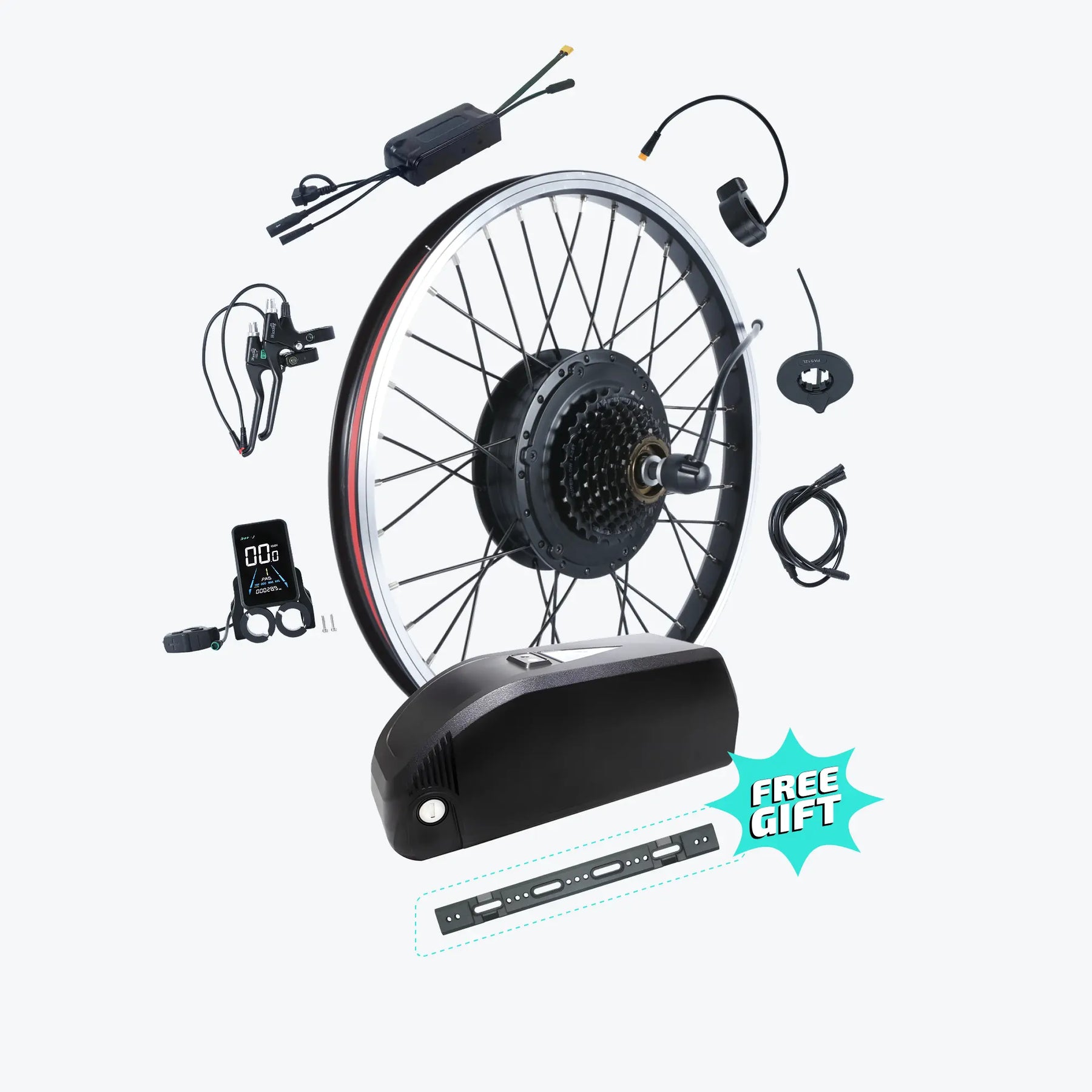 Kirbebike's 500W and 750W MTX Rim Ebike Conversion Kits