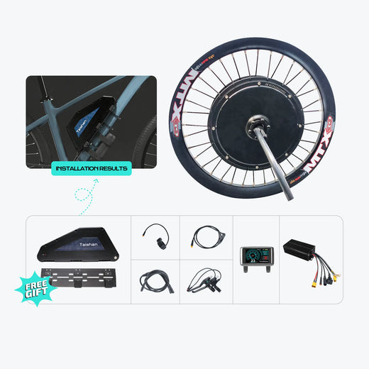 Kirbebike's 60V 2500W-3000W MTX Rim Ebike Conversion Kit 45MPH+