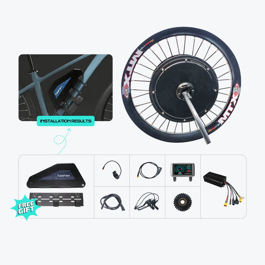 Kirbebike's 60V 2500W-3000W MTX Rim Ebike Conversion Kit 45MPH+