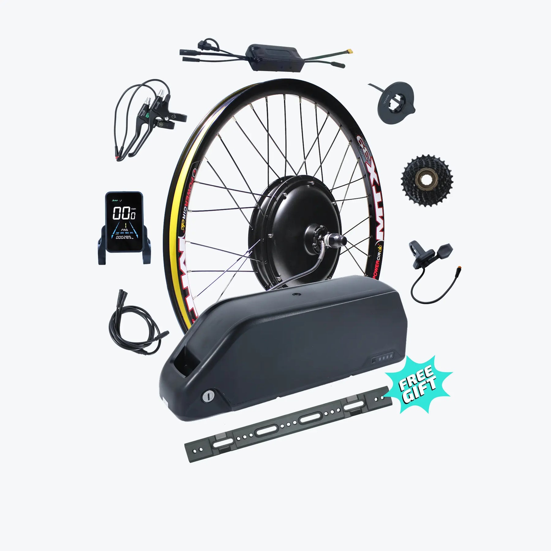 KirbEbike 48V 1000W Electric Bike Conversion Kit With Battery
