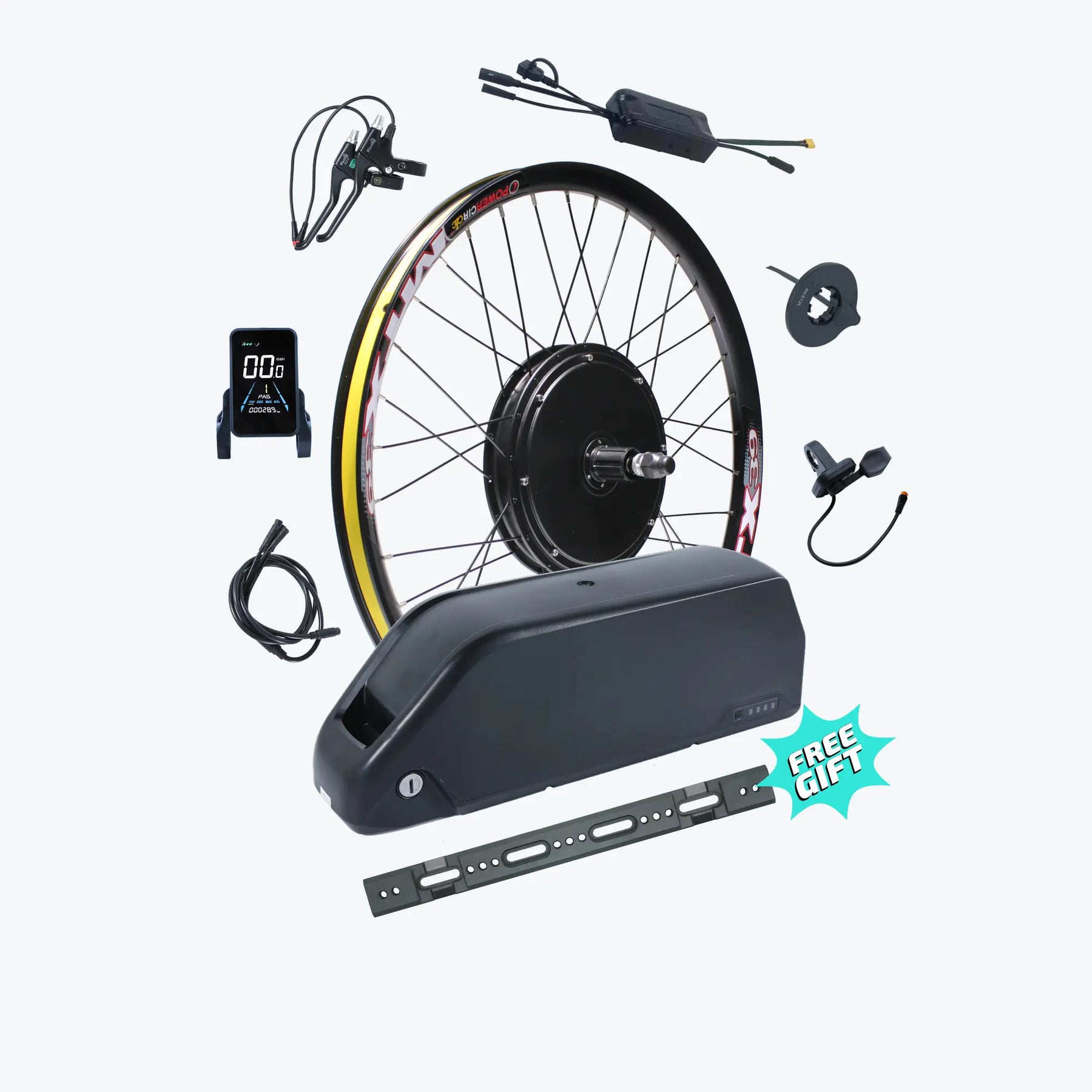 KirbEbike 48V 1000W Electric Bike Conversion Kit With Battery