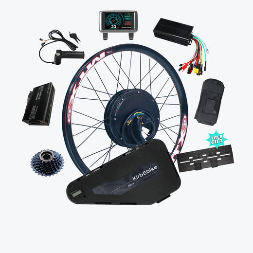 Kirbebike 72V 4000W High-Power E-bike Kit voor MTB & Fat Tire Bikes