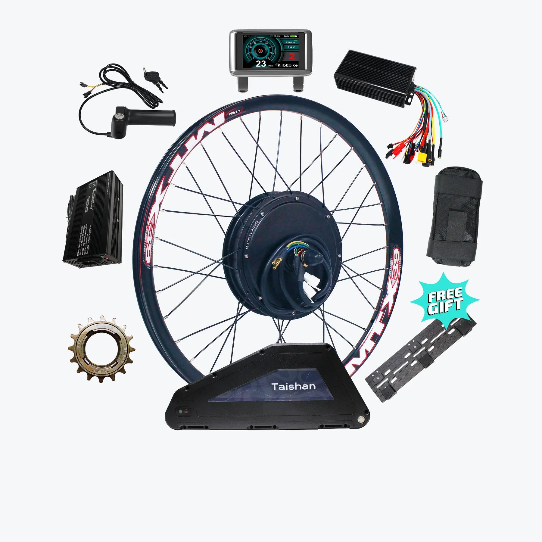 72V 4000W Extreme Performance Ebike Motor Kit for Fat Tire Bike 55MPH+