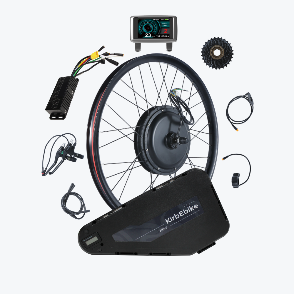 Kirbebike's 60V 2500W-3000W MTX Rim Ebike Conversion Kit 45MPH+