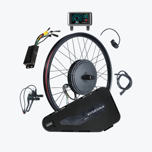 Kirbebike's 60V 2500W-3000W MTX Rim Ebike Conversion Kit 45MPH+