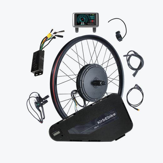 Kirbebike's 60V 2500W-3000W MTX Rim Ebike Conversion Kit 45MPH+