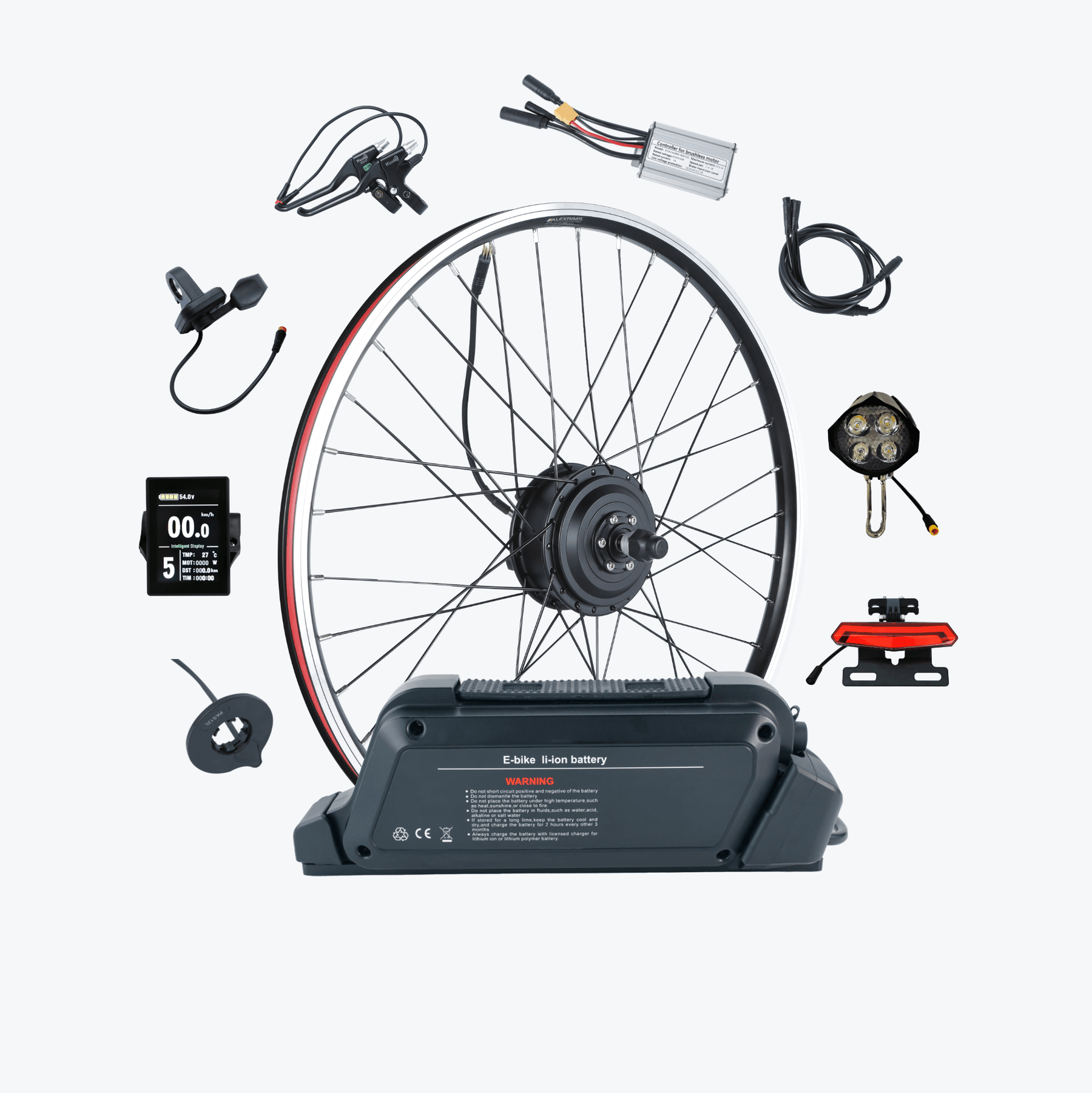 Kirbebike's 36V 48V 250W Electric Bike Conversion Kit Front Wheel