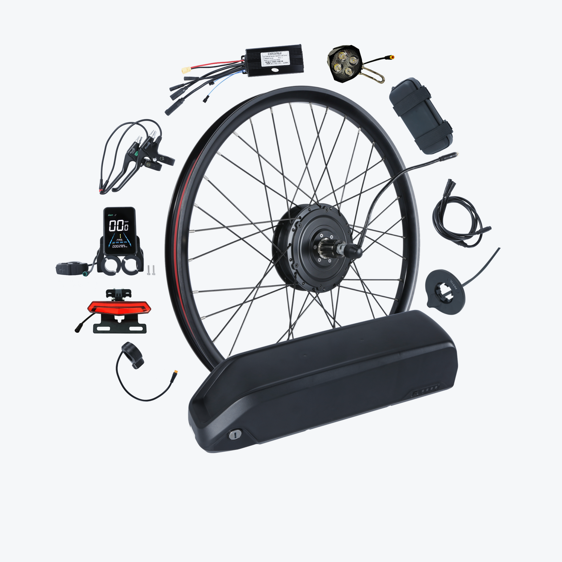 Electric bike deals wheel with battery
