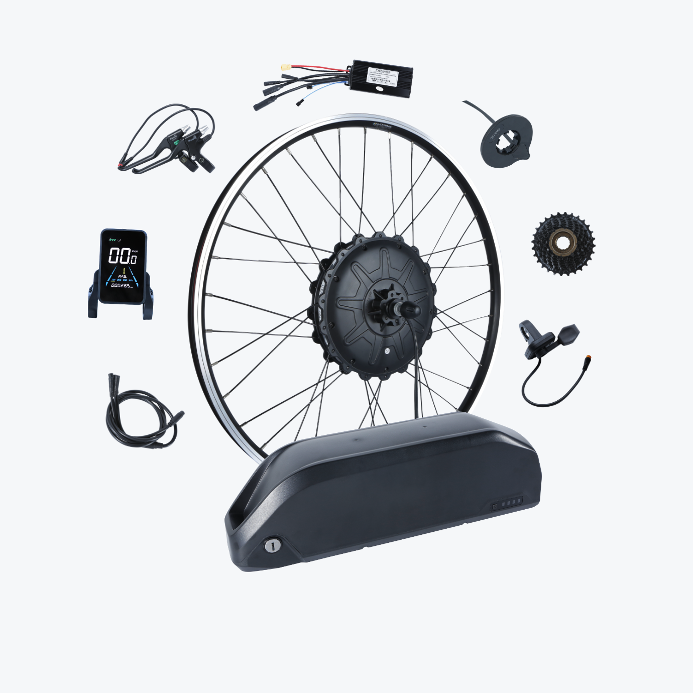 48v 1000w front wheel electric bicycle motor ebike conversion kit for fat tire deals