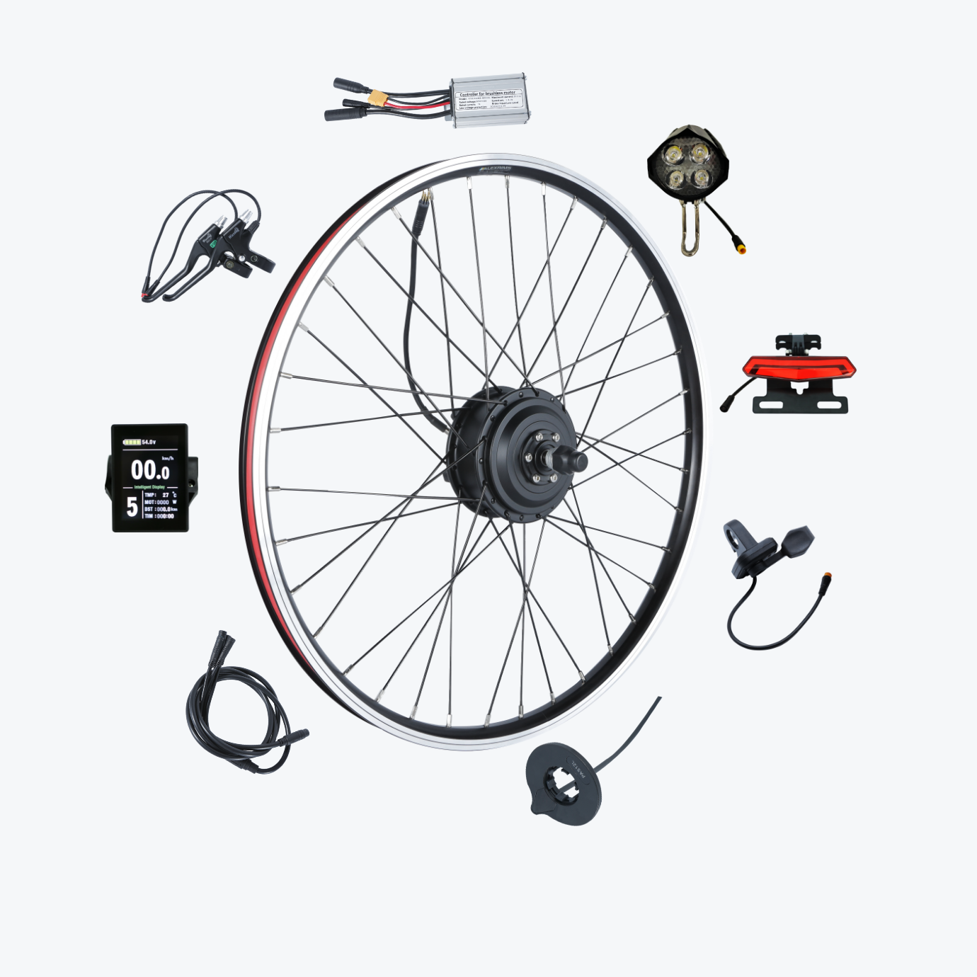 Electric motor for deals bicycle front wheel