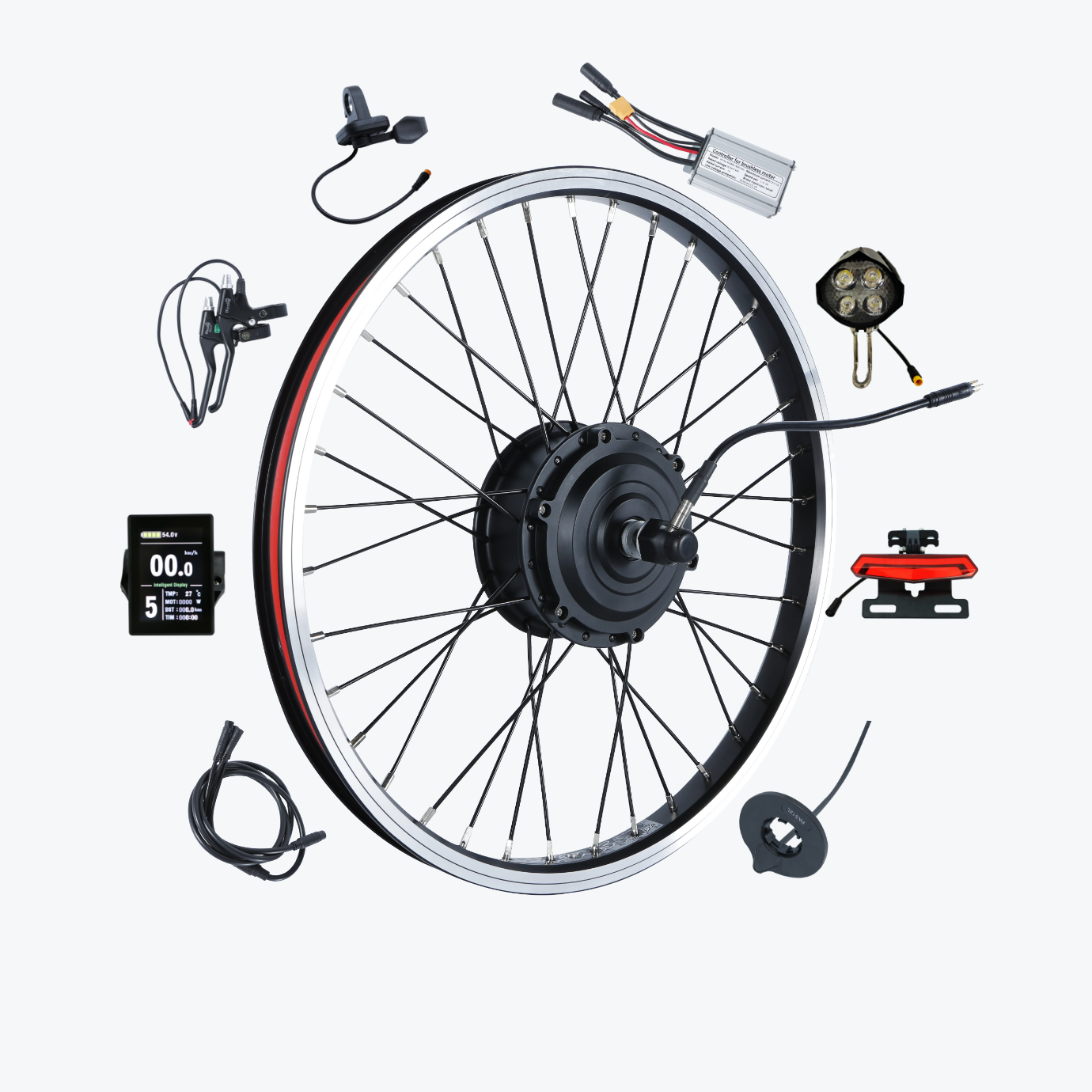 Kirbebike's 250W Ebike Conversion Kit Front Wheel